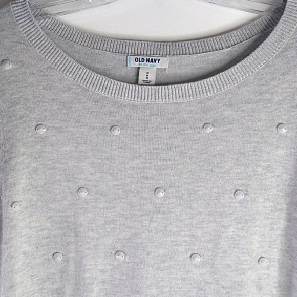 Old Navy - Long Sleeve Crew Neck Grey Sweater - Size Medium - Picture 2 of 6